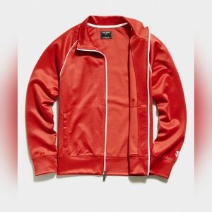 Brand new men's  Todd Snyder Red Jersey Track Jacket , size L